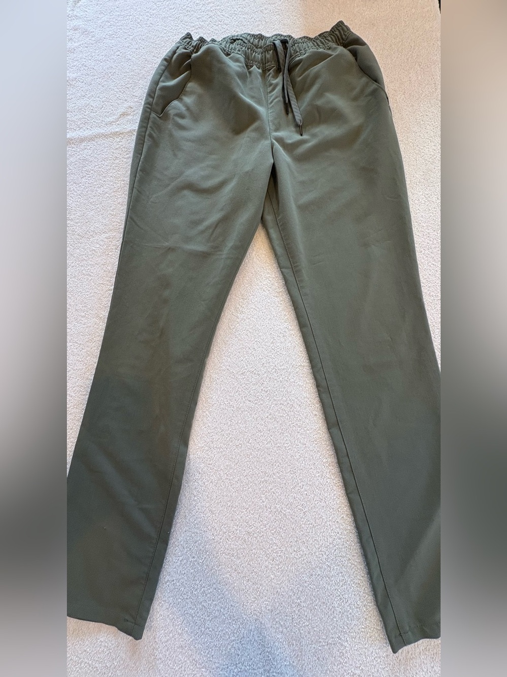 Jaanuu Olive Scrub Set S Top XS Pants Knit Twill - Picture 4 of 16